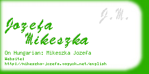 jozefa mikeszka business card
